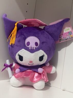 Sanrio Kuromi Purple and Pink Graduation Plush